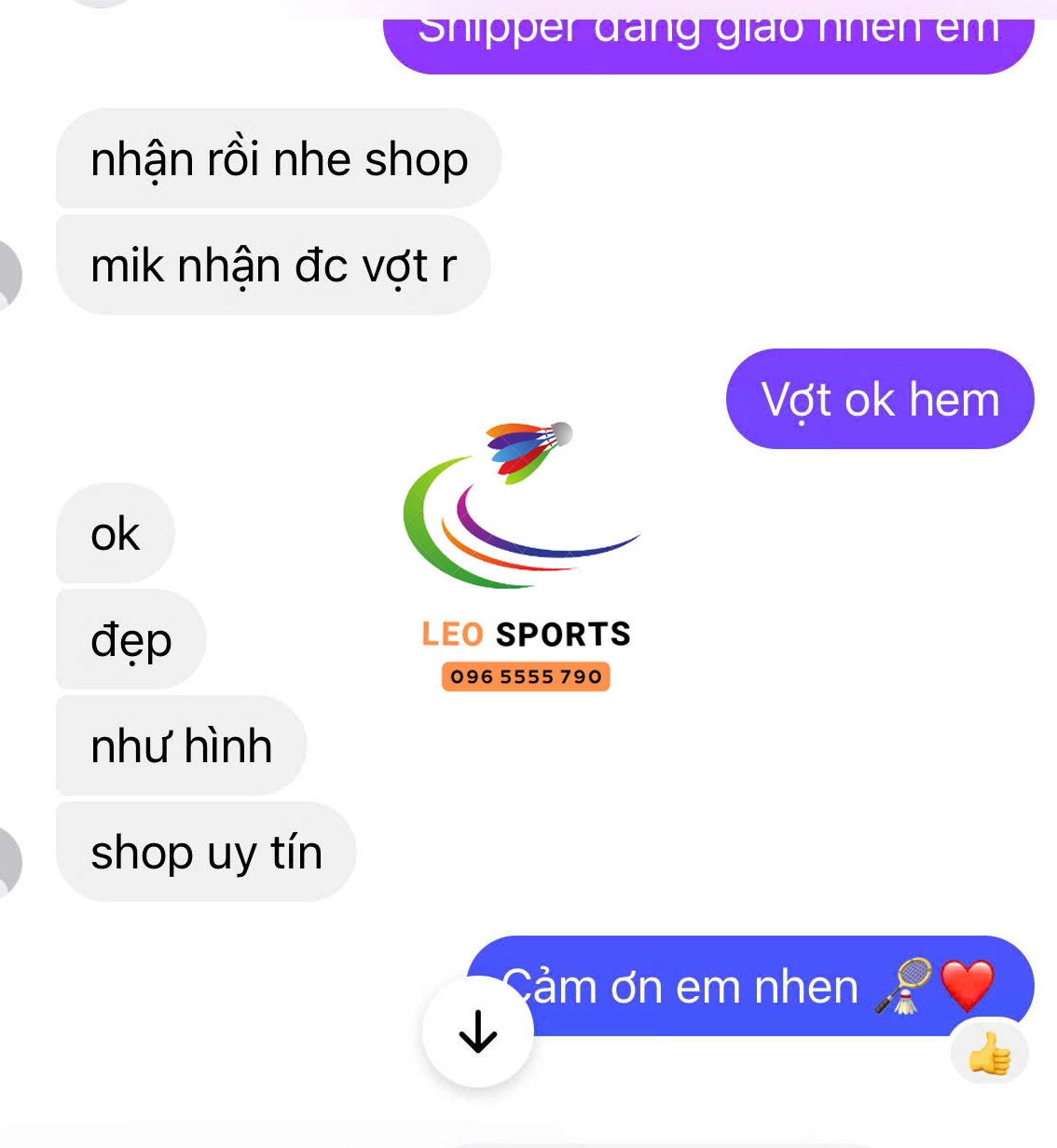 Feedback khách hàng LEO Sports